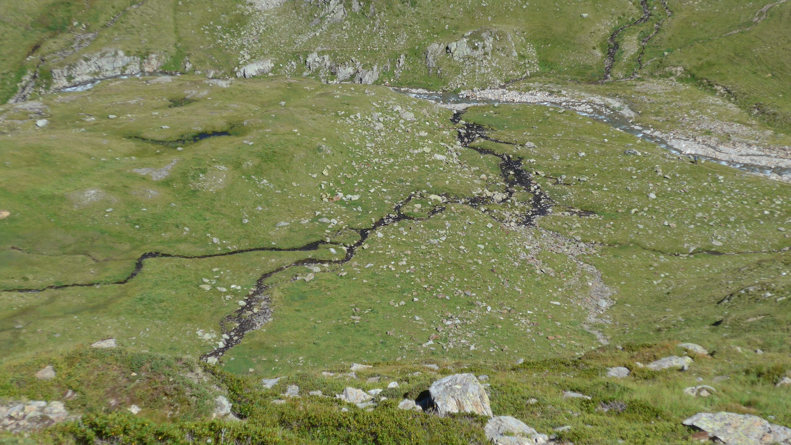 Zusammenfluss der Bäche